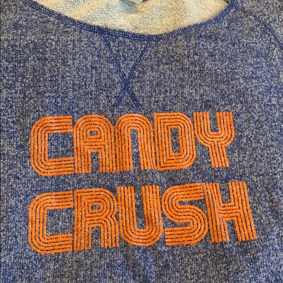 Sugar Factory Candy Crush Blue Sweatshirt - Picture 3 of 3